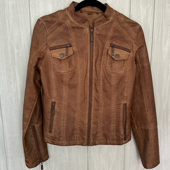 JOU JOU Faux Leather Jacket - Picture 7 of 9